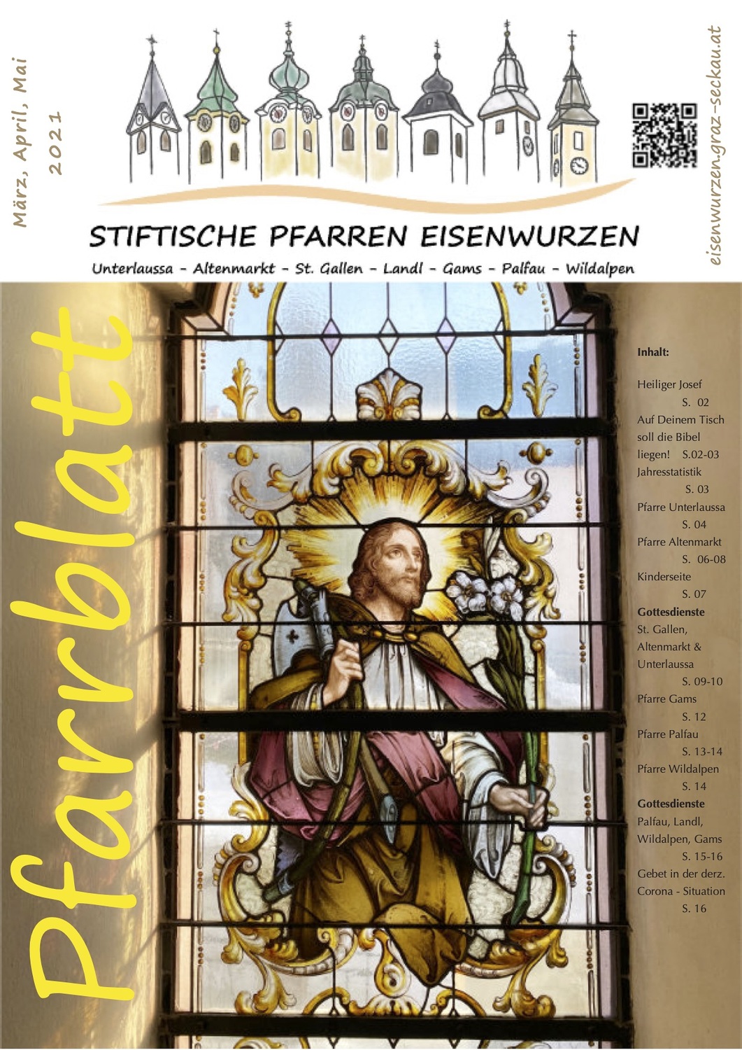 Stiftische Pfarren Eisenwurzen / Ulrich Diel OSB Pfarrblatt