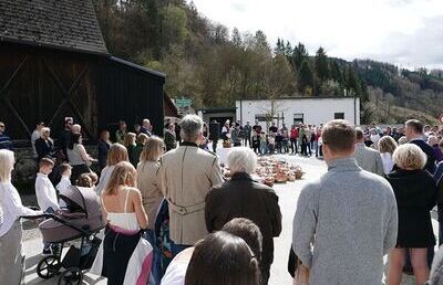 Segnung der Osterspeisen am Karsamstag in Hinterberg